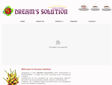 Tablet Screenshot of dreamssolutions.in